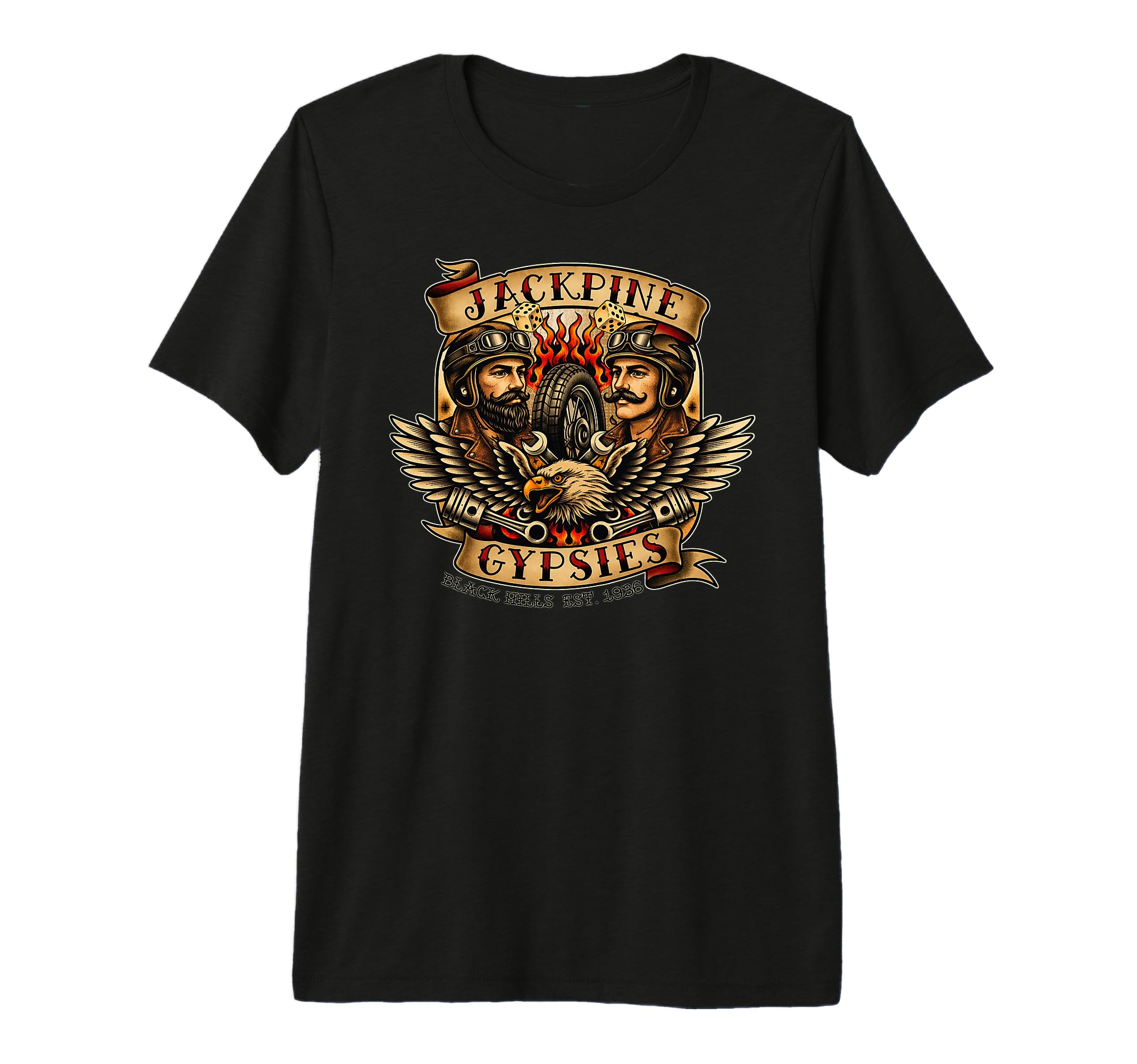Jackpine Gypsies Motorcycle Race T-Shirt - Casual Everyday Wear for Adults - T-Shirt, Sweatshirt, Hoodie