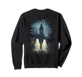 Ghost Church Cemetery Gothic Sweatshirt - Streetwear Style for Adults - T-Shirt, Sweatshirt, Hoodie