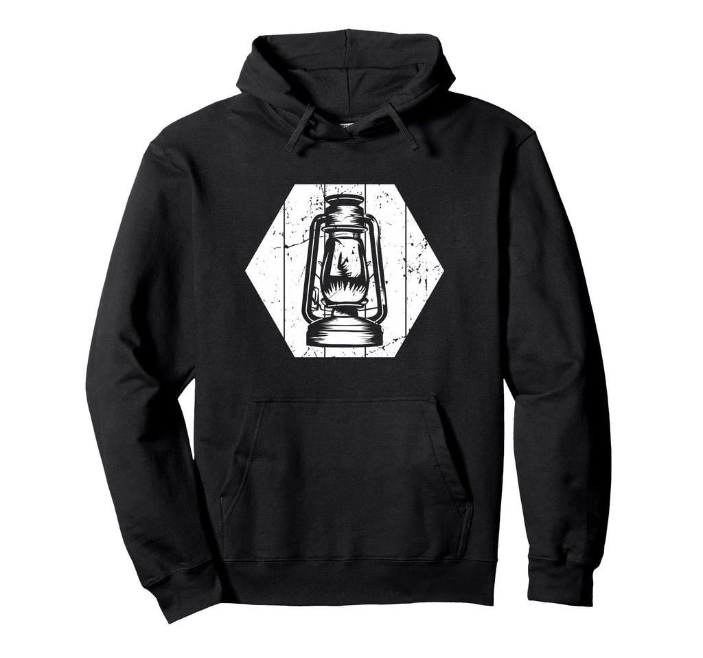 Lantern Oil Lamp Hoodie - Minimalist Print Unisex - T-Shirt, Sweatshirt, Hoodie