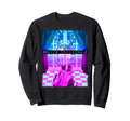Vaporwave Cats Merry 1980S 1990S Sweatshirt - Unique Graphic Men Women - T-Shirt, Sweatshirt, Hoodie