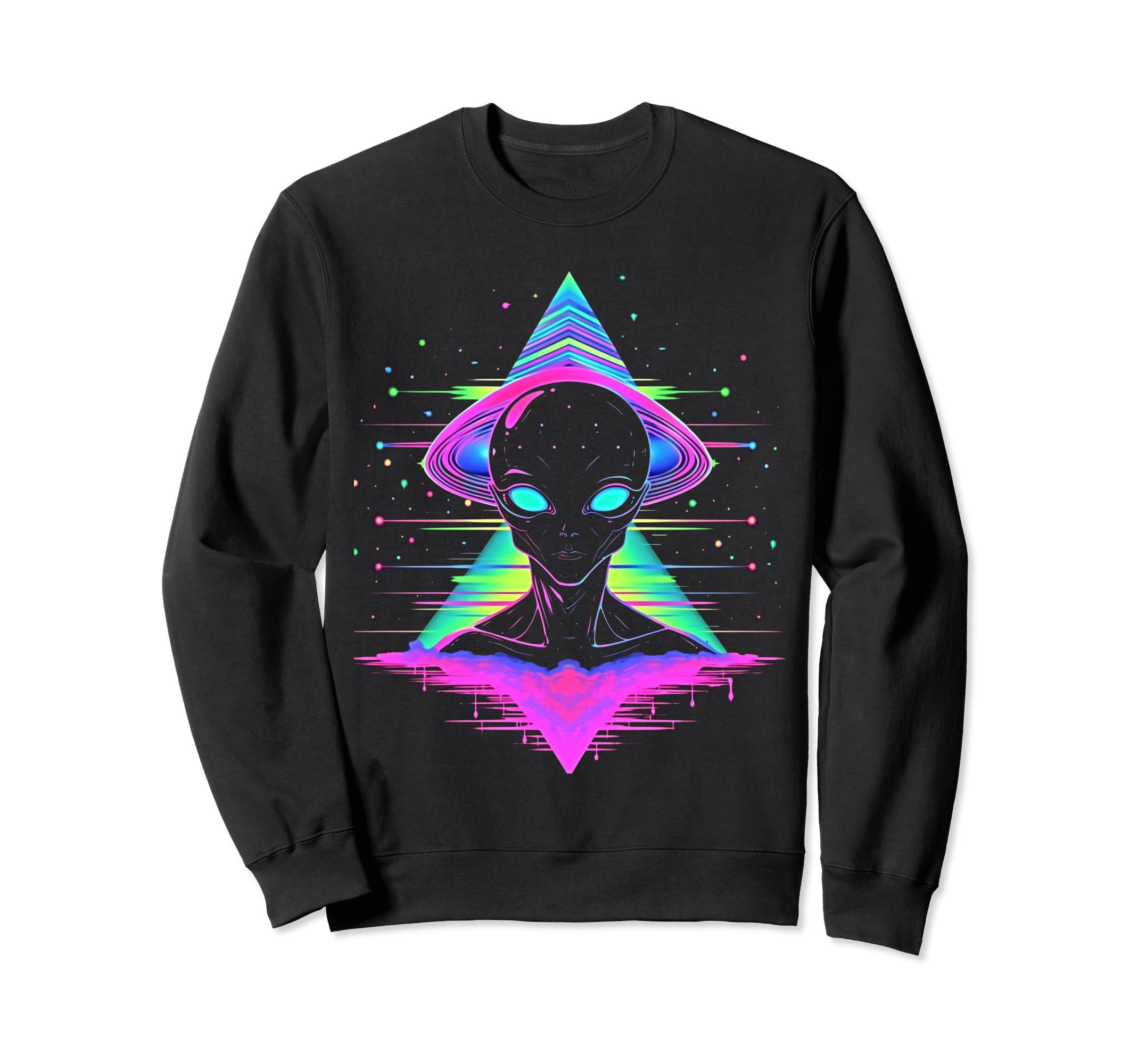 Synthwave Alien Cyberpunk 80S Sci Sweatshirt - Streetwear Style Men Women - T-Shirt, Sweatshirt, Hoodie