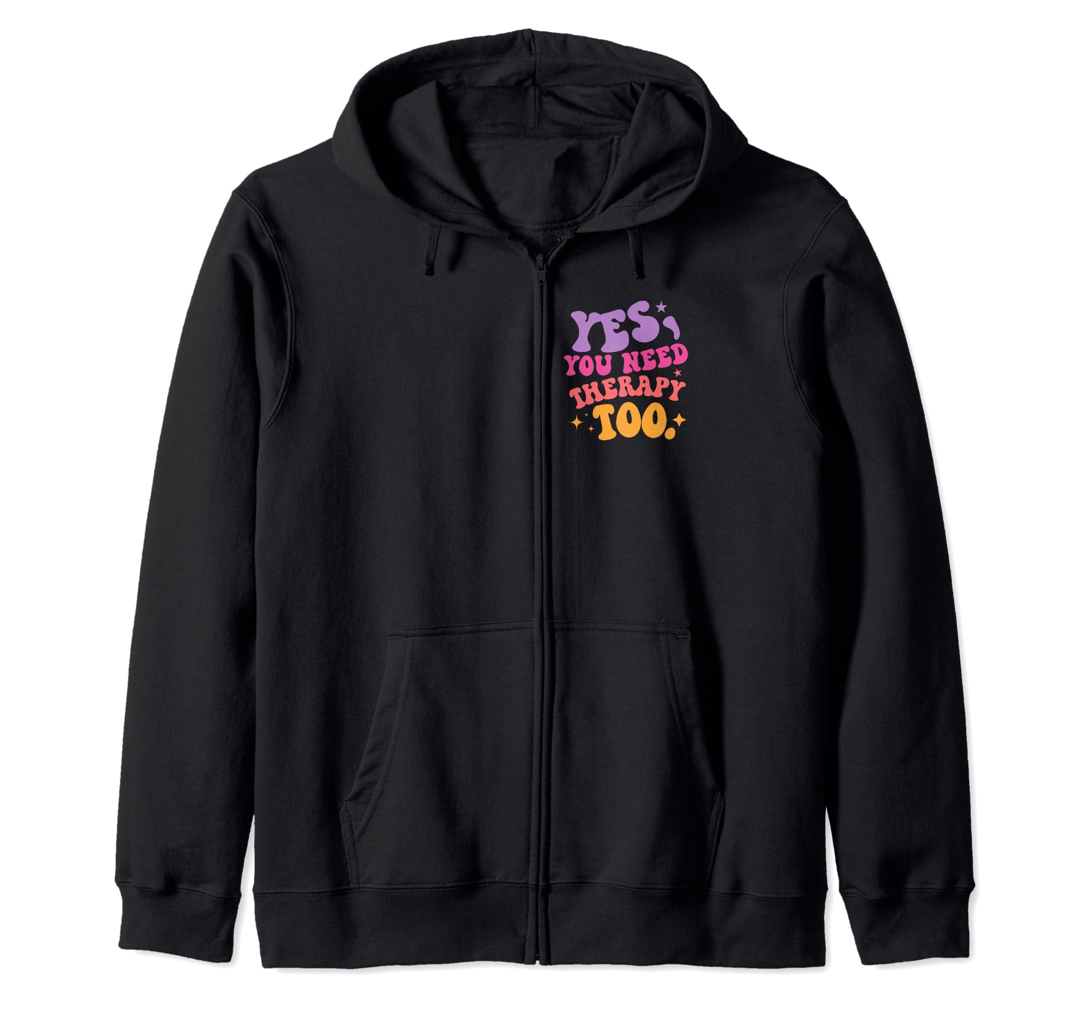 Therapist Mental Wellbeing Self Care Hoodie - Graphic Print Unisex - T-Shirt, Sweatshirt, Hoodie