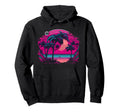 80S Vaporwave Palm Tree Tropical Hoodie - Custom Art Print for Adults - T-Shirt, Sweatshirt, Hoodie