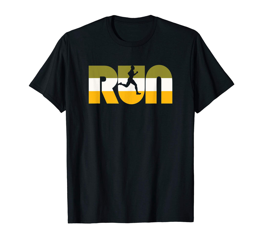 Run Seventies Color Typography Runner T-Shirt - Novelty Apparel Unisex - T-Shirt, Sweatshirt, Hoodie