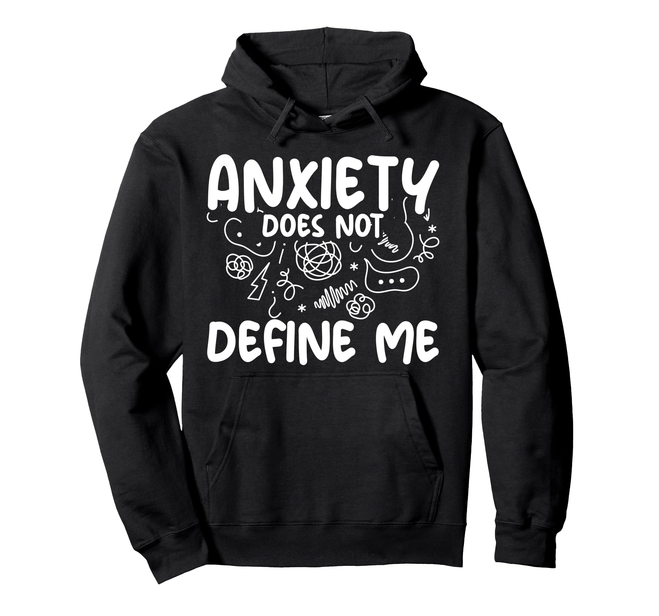 Mental Health Depression Positivity Hoodie - Minimalist Print Men Women - T-Shirt, Sweatshirt, Hoodie