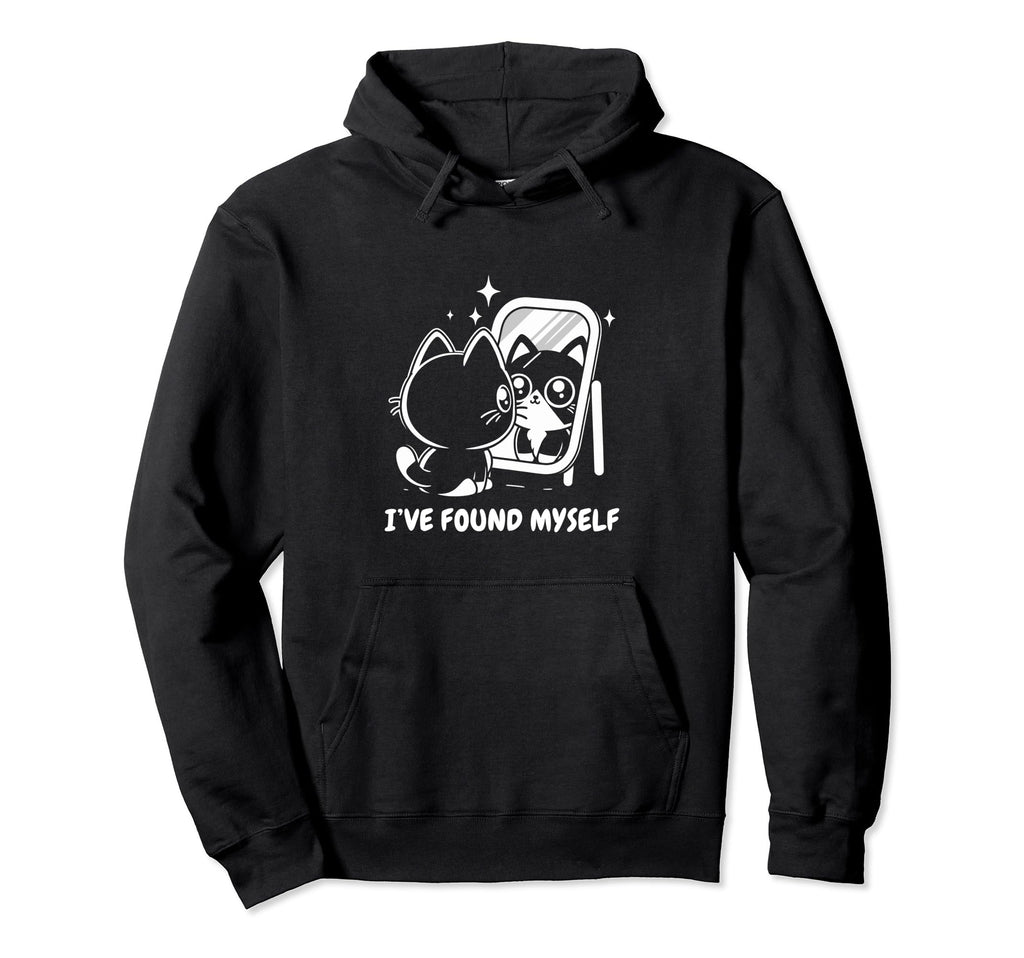 Ive Found Myself Cat Meditation Mental Hoodie - Trendy Graphic Men Women - T-Shirt, Sweatshirt, Hoodie