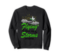Flying Above My Storms Everyday Green Sweatshirt - Graphic Print Unisex - T-Shirt, Sweatshirt, Hoodie