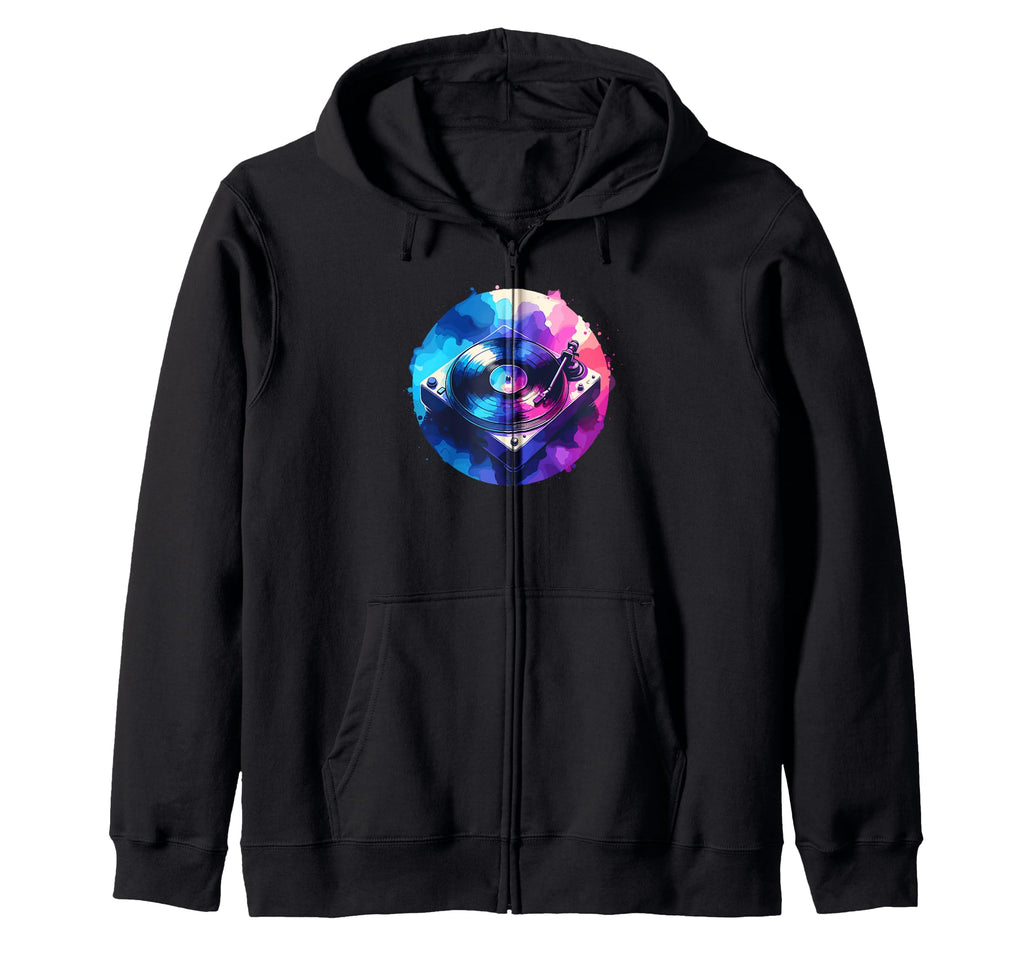 Music Vinyl Record Lover Gifts Hoodie - Novelty Apparel Men Women - T-Shirt, Sweatshirt, Hoodie