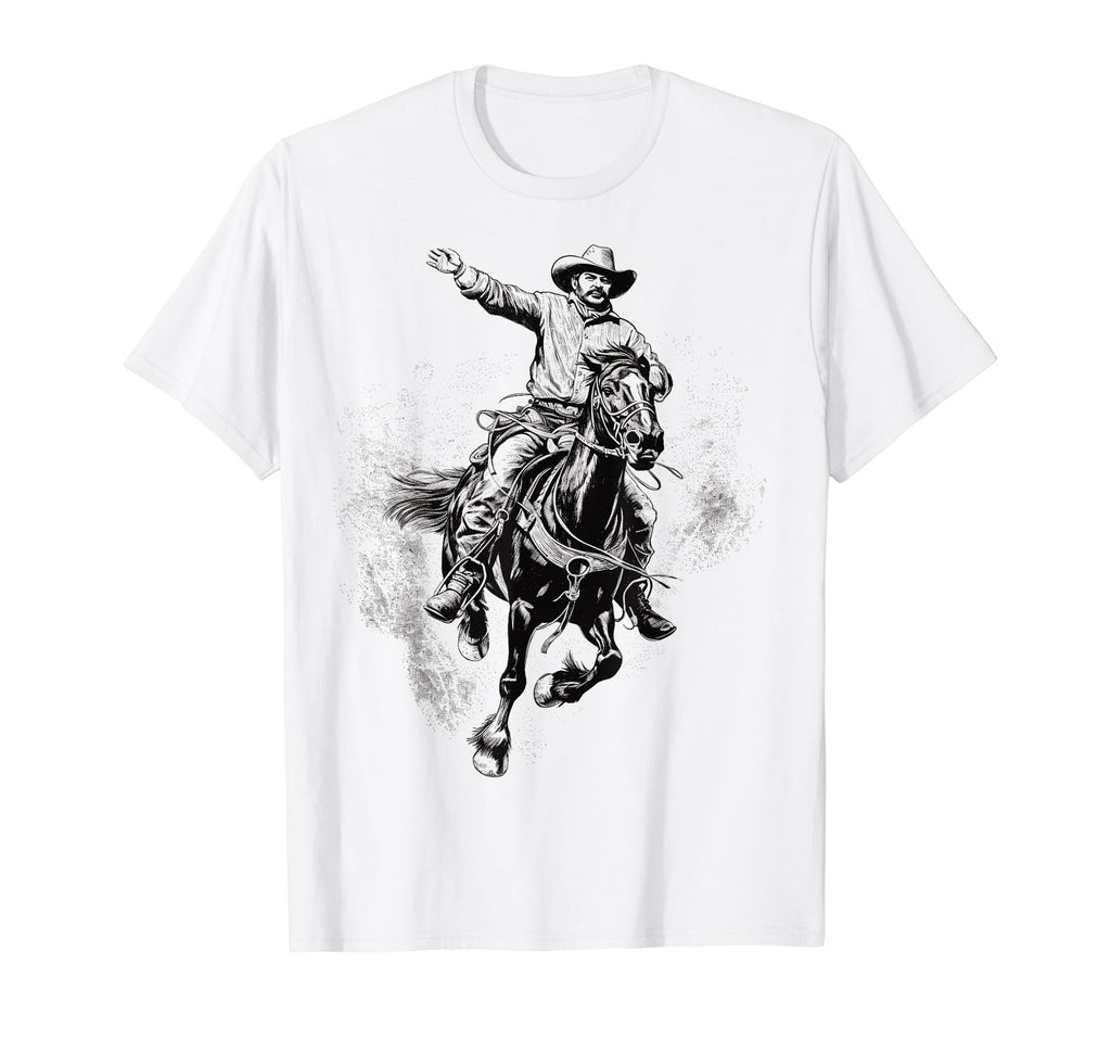 Cowboy Rodeo Horse Riding Usa Cowboy T-Shirt - Streetwear Style Men Women - T-Shirt, Sweatshirt, Hoodie