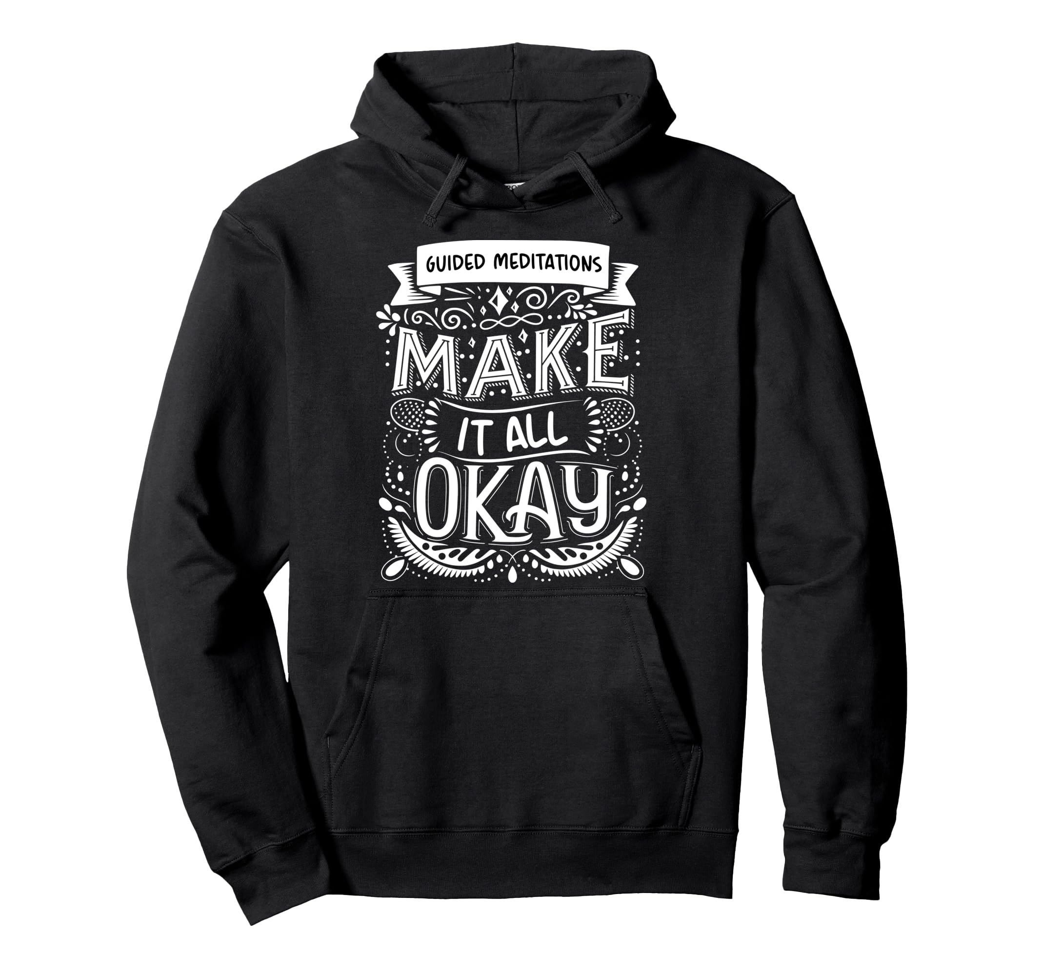 Guided Meditations Mindfulness Enthusiasts Hoodie - Graphic Print Men Women - T-Shirt, Sweatshirt, Hoodie