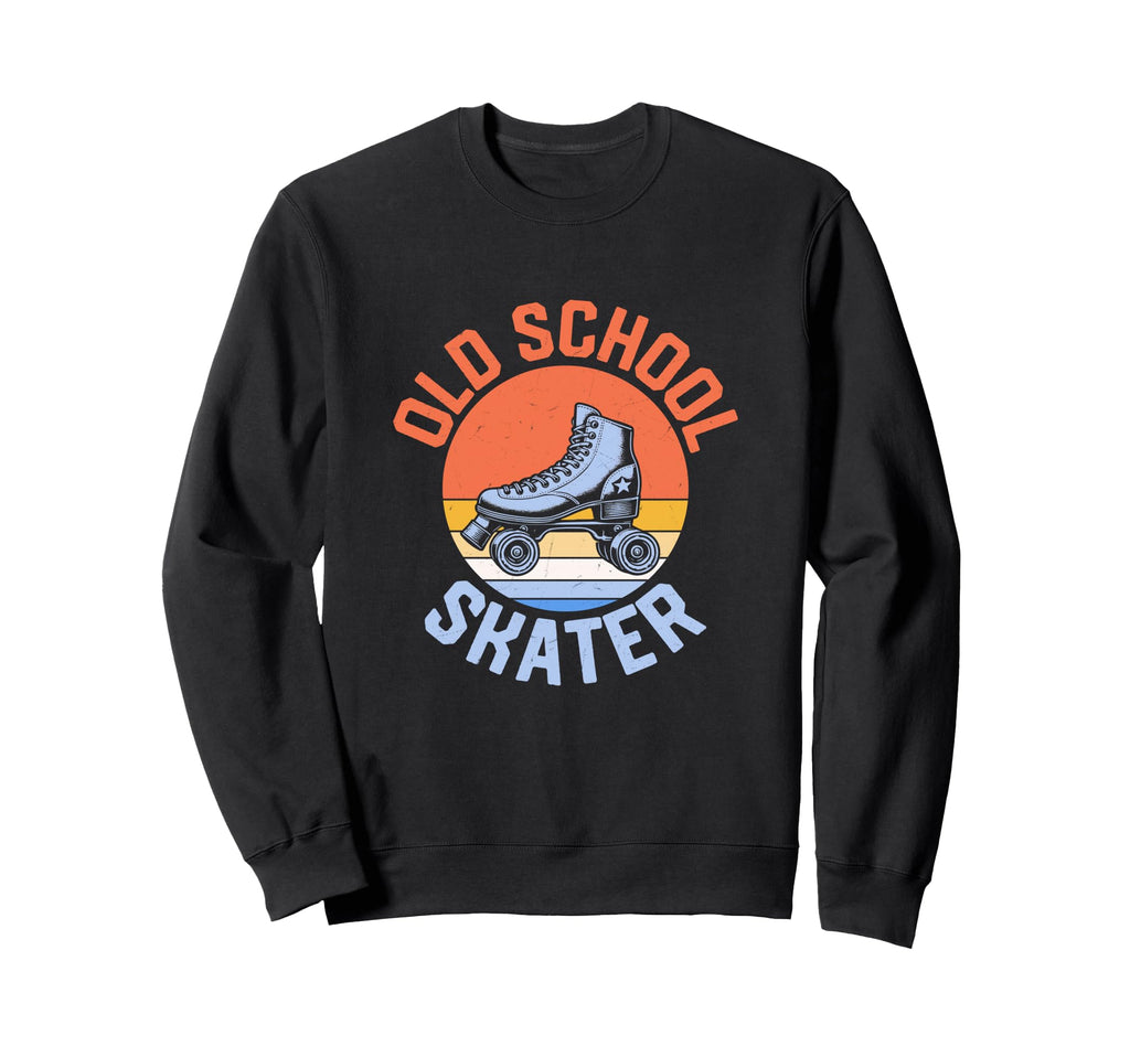 Oldschool Skater Roller Derby Skating Sweatshirt - Aesthetic Graphic Unisex - T-Shirt, Sweatshirt, Hoodie