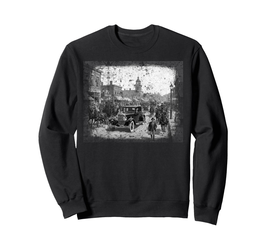 1920S Street Scene Sweatshirt - Novelty Apparel Men Women - T-Shirt, Sweatshirt, Hoodie