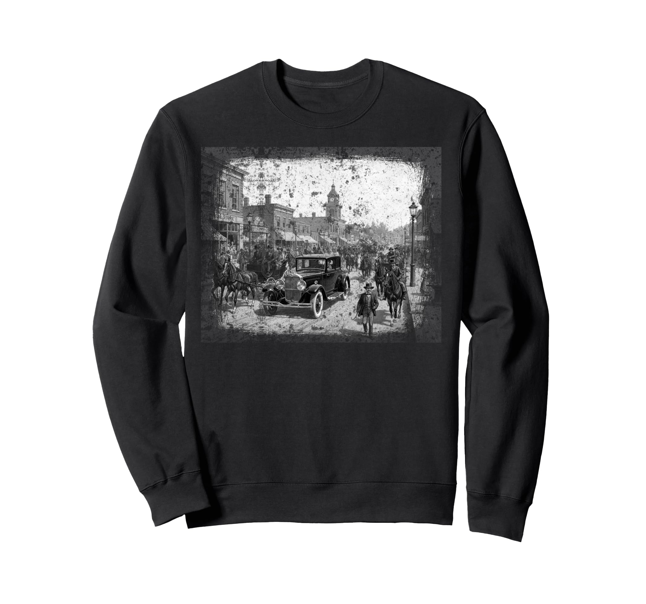 1920S Street Scene Sweatshirt - Novelty Apparel Men Women - T-Shirt, Sweatshirt, Hoodie