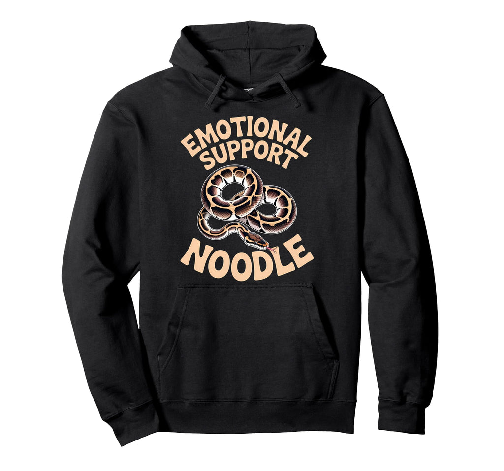 Emotional Support Noodle Ball Python Snake Hoodie - Novelty Apparel Unisex - T-Shirt, Sweatshirt, Hoodie
