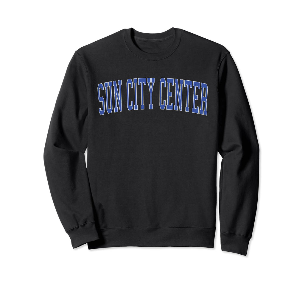 Sun City Center Fl Distressed Blue Sweatshirt - Trendy Graphic Men Women - T-Shirt, Sweatshirt, Hoodie