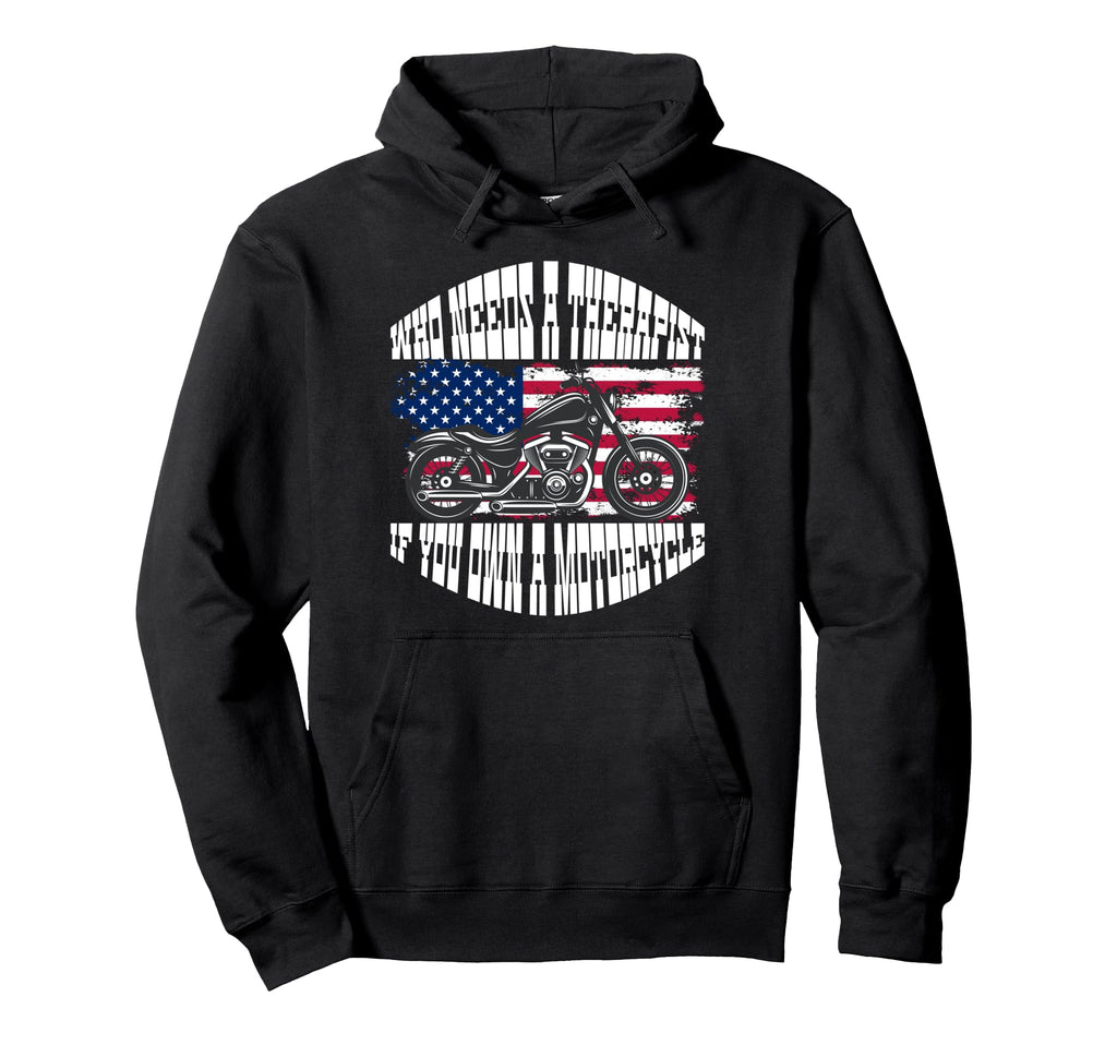 American Motorcycle Biker Hoodie - Unique Graphic Men Women - T-Shirt, Sweatshirt, Hoodie