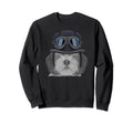 Polish Lowland Sheepdog Wearing Sweatshirt - Streetwear Style for Adults - T-Shirt, Sweatshirt, Hoodie