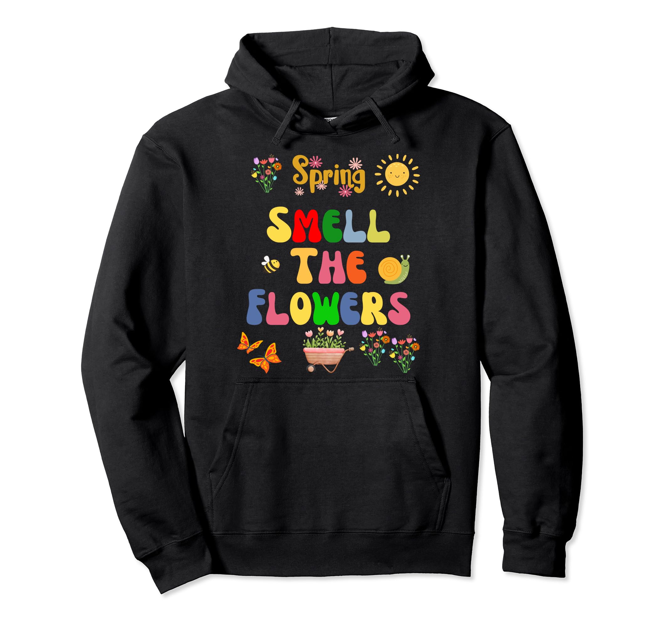 Spring Smell Flowers Spring Pattern Hoodie - Streetwear Style Unisex - T-Shirt, Sweatshirt, Hoodie