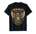 Christian Motorcycle Biker We Walk T-Shirt - Unique Graphic Men Women - T-Shirt, Sweatshirt, Hoodie