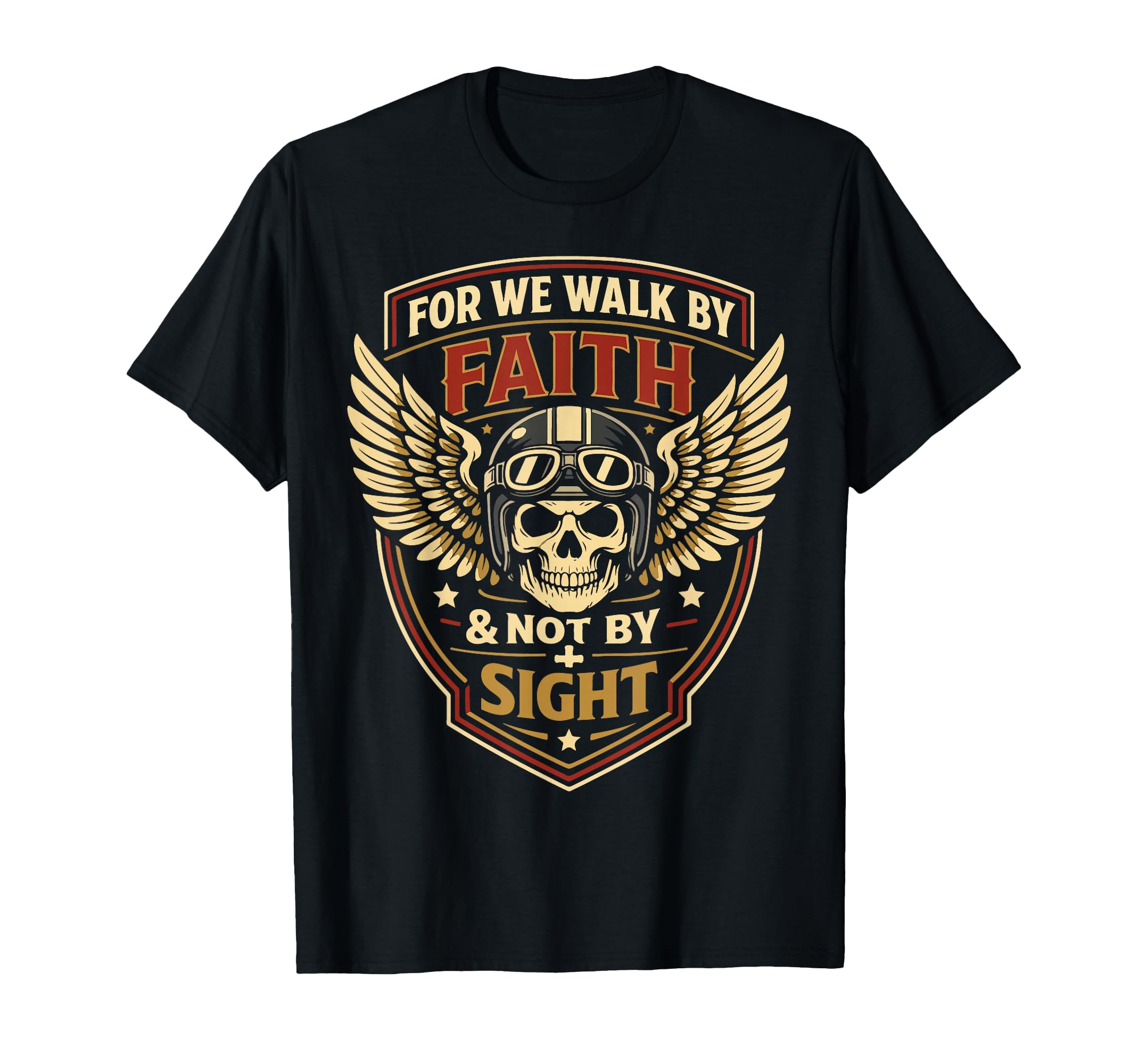 Christian Motorcycle Biker We Walk T-Shirt - Unique Graphic Men Women - T-Shirt, Sweatshirt, Hoodie