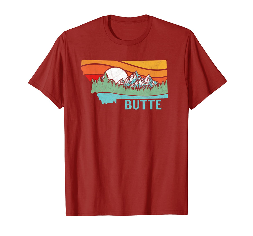 Butte Montana Outdoors Mountains T-Shirt - Novelty Apparel for Adults - T-Shirt, Sweatshirt, Hoodie