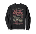Cafe Racer Motorcycle Distressed Sweatshirt - Minimalist Print for Adults - T-Shirt, Sweatshirt, Hoodie