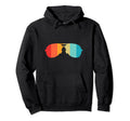 Sunglasses Silhouette 70S 80S Distressed Hoodie - Unique Graphic Unisex - T-Shirt, Sweatshirt, Hoodie