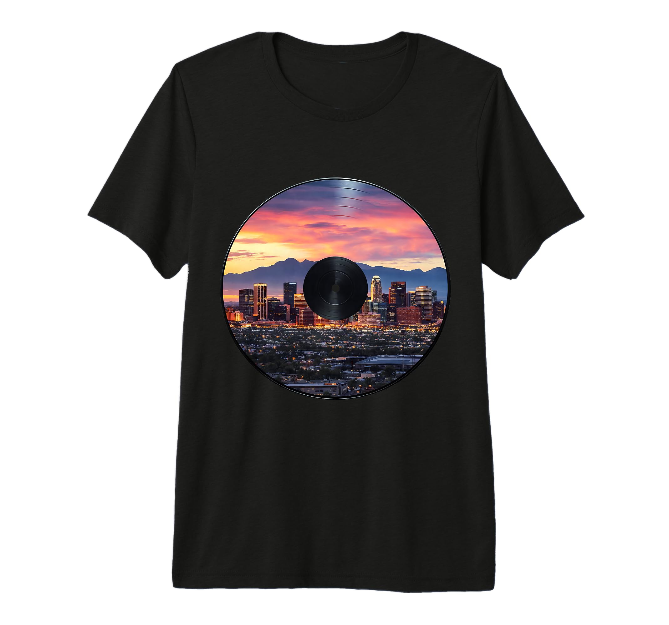Phoenix Arizona Vinyl Tri Blend T-Shirt - Custom Art Print Men Women - T-Shirt, Sweatshirt, Hoodie