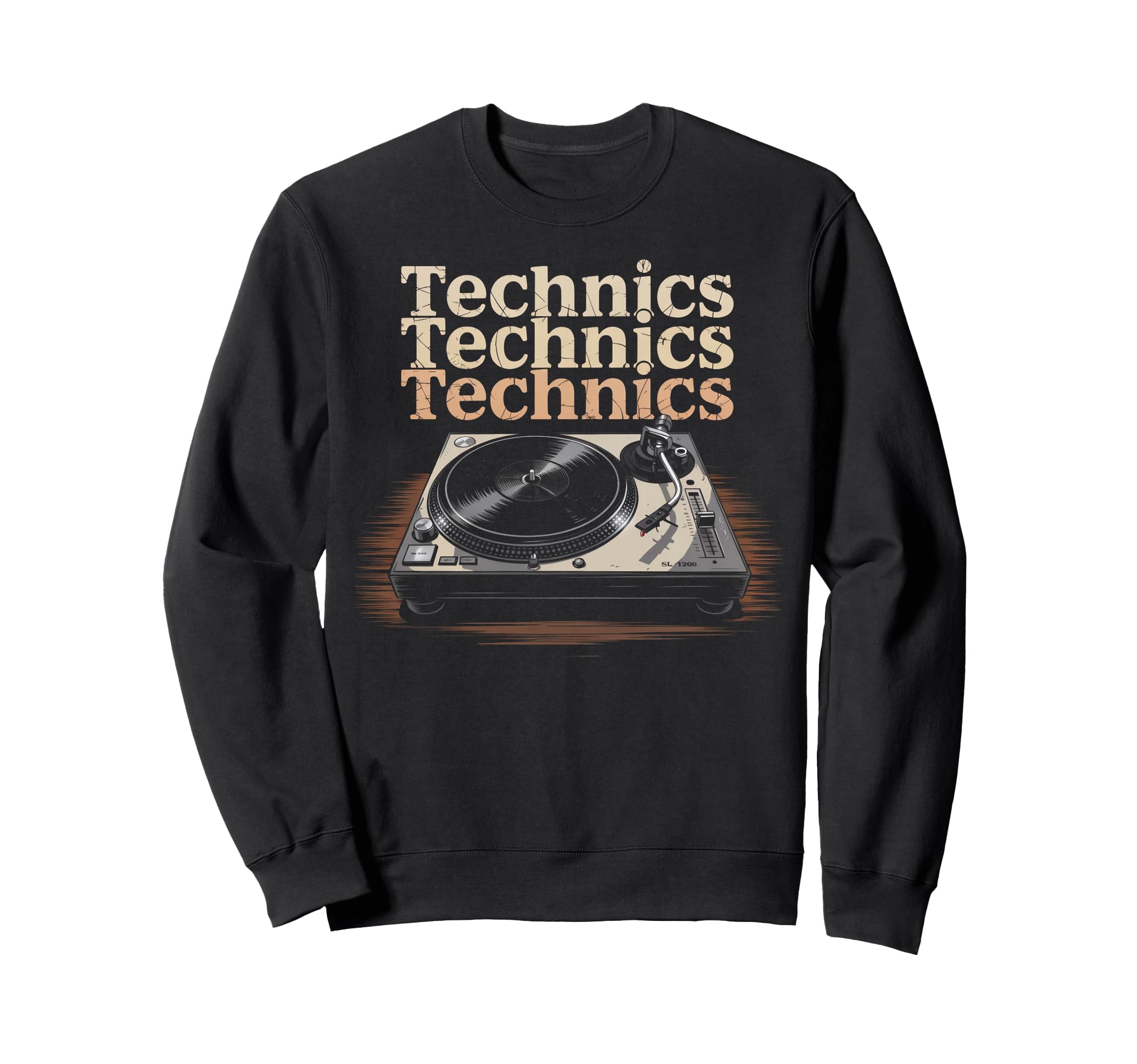 Turntable Analog Dj Rhythm Old Sweatshirt - Casual Everyday Wear Men Women - T-Shirt, Sweatshirt, Hoodie