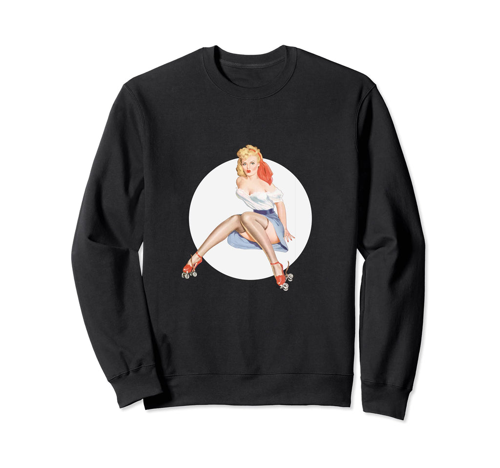 1940S Pin Up Sexy American Art Sweatshirt - Streetwear Style Unisex - T-Shirt, Sweatshirt, Hoodie