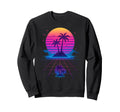 80S Synthwave Sweatshirt - Fun Novelty Design for Adults - T-Shirt, Sweatshirt, Hoodie