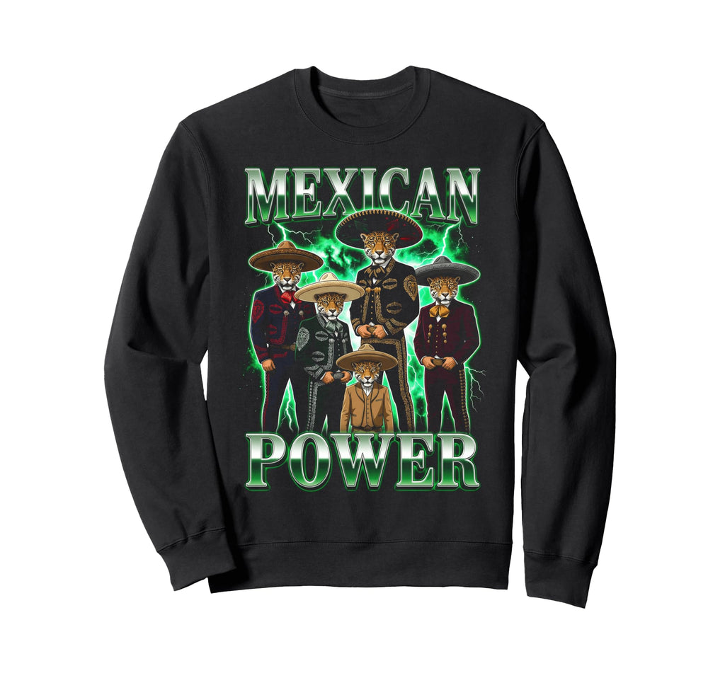 Mexican Power 90S Mariachi Jaguars Sweatshirt - Trendy Graphic Men Women - T-Shirt, Sweatshirt, Hoodie