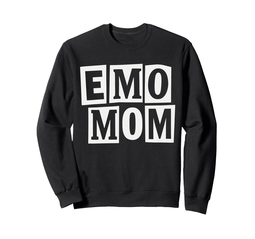 Emo Mom Minimal Block Typography Sweatshirt - Trendy Graphic Men Women - T-Shirt, Sweatshirt, Hoodie