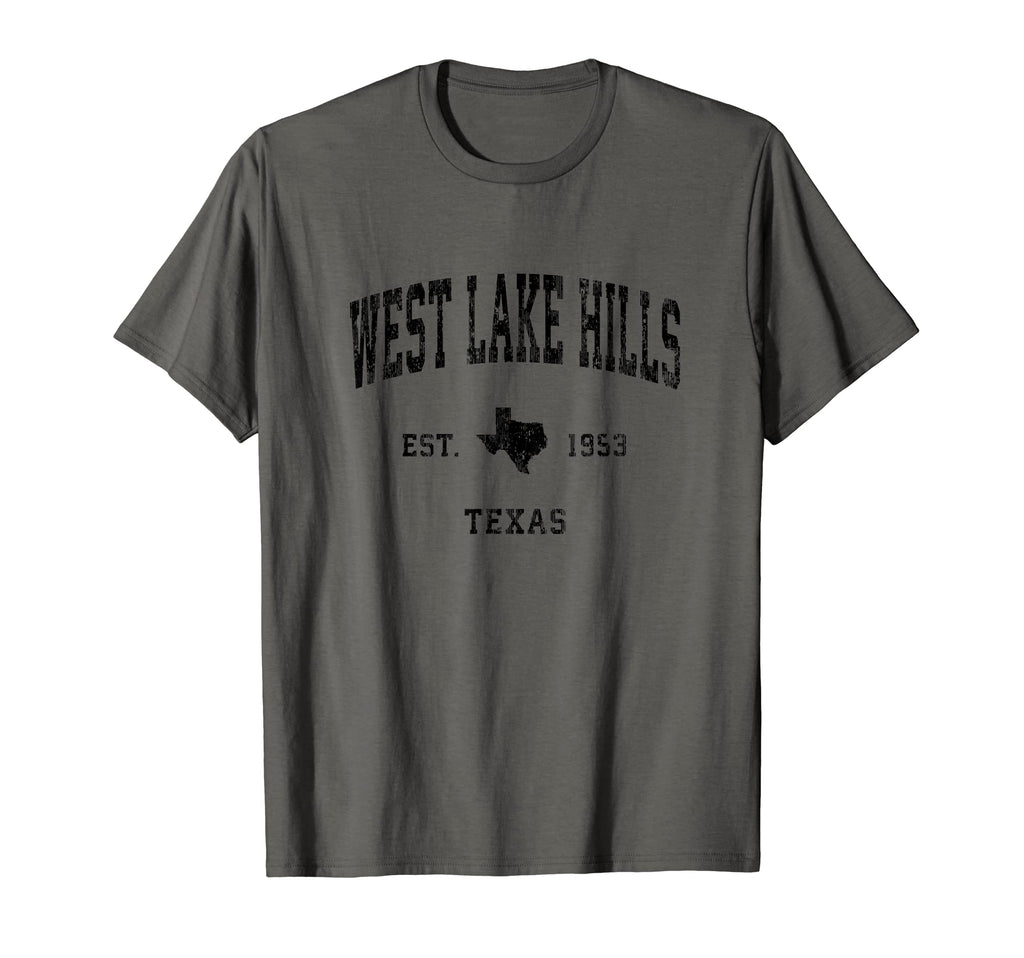 West Lake Hills Texas Tx Athletic Black T-Shirt - Unique Graphic Unisex - T-Shirt, Sweatshirt, Hoodie