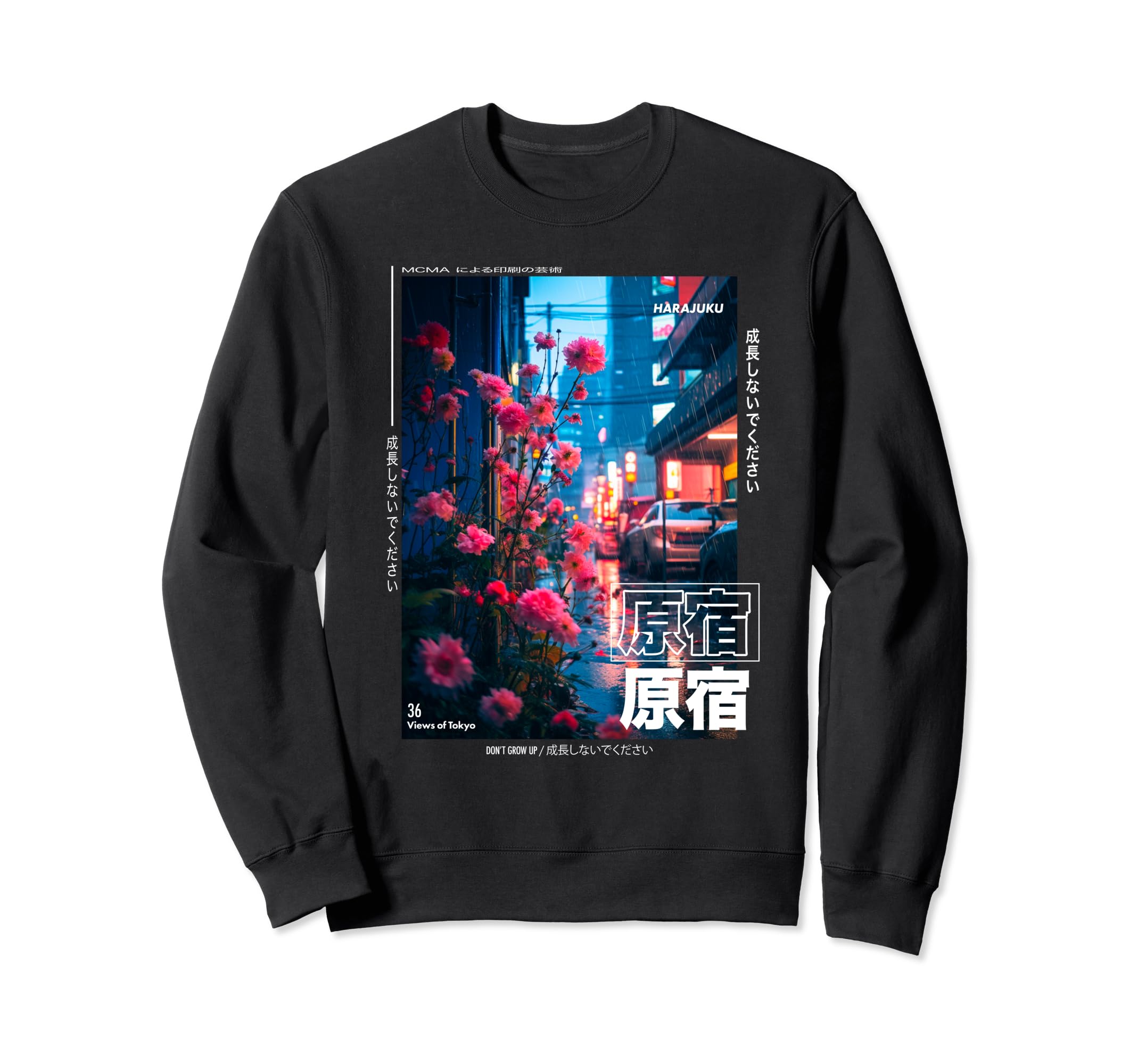 Japanese Streetwear Aesthetic Sweatshirt - Casual Everyday Wear Men Women - T-Shirt, Sweatshirt, Hoodie