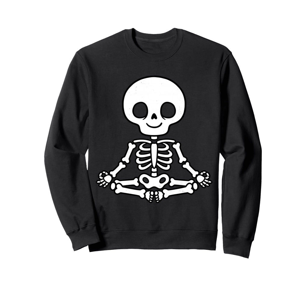 Funny Skeletons Yoga Meditation Sweatshirt - Novelty Apparel for Adults - T-Shirt, Sweatshirt, Hoodie