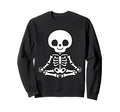 Funny Skeletons Yoga Meditation Sweatshirt - Novelty Apparel for Adults - T-Shirt, Sweatshirt, Hoodie