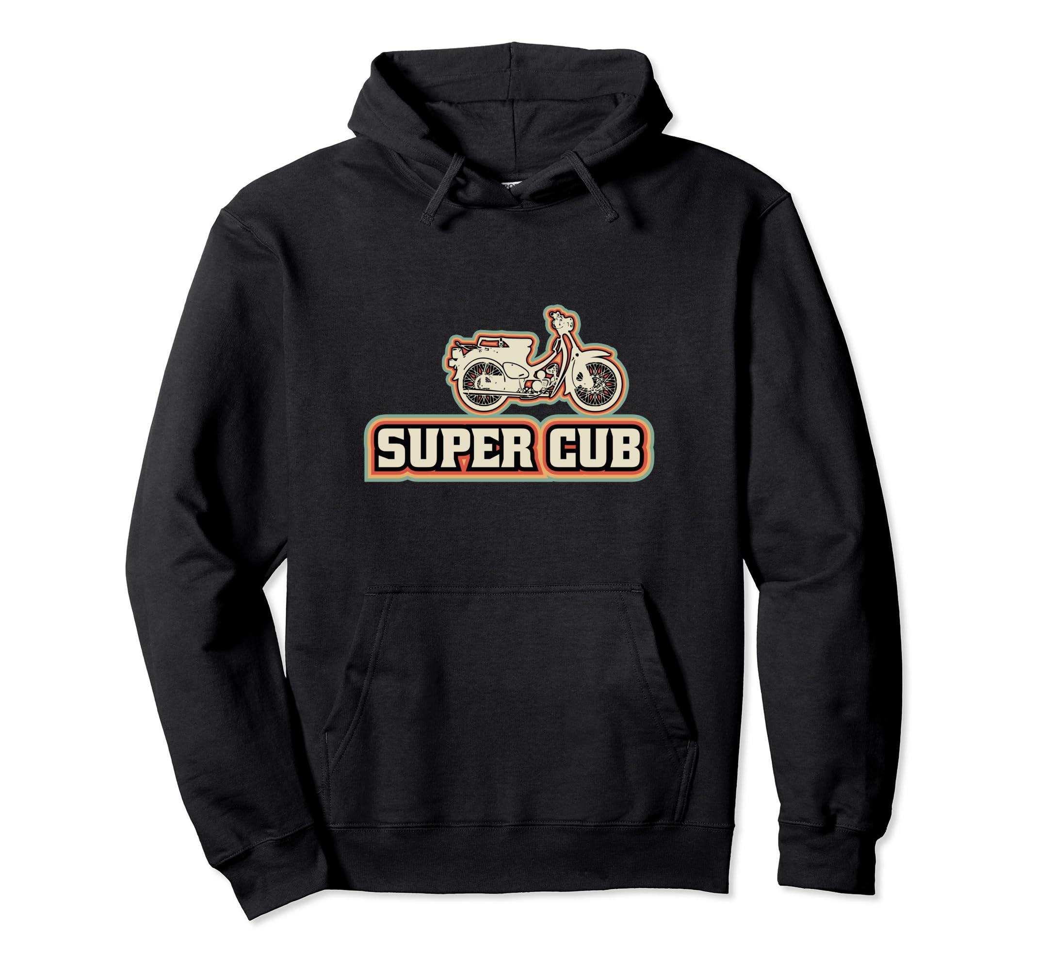 Super Cub C100 Moped Motorcycle Japan Hoodie - Aesthetic Graphic Unisex - T-Shirt, Sweatshirt, Hoodie