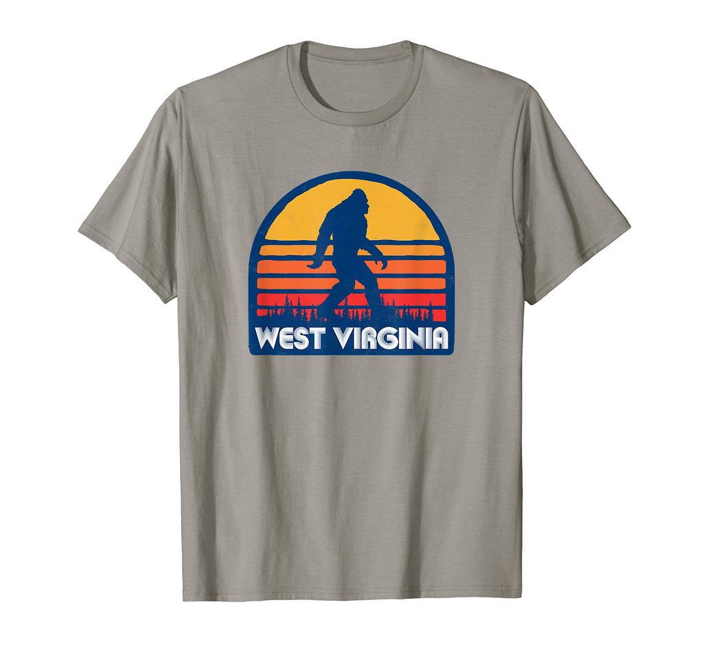 West Virginia Surf Bigfoot Sasquatch T-Shirt - Graphic Print Men Women - T-Shirt, Sweatshirt, Hoodie