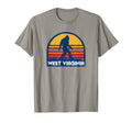 West Virginia Surf Bigfoot Sasquatch T-Shirt - Graphic Print Men Women - T-Shirt, Sweatshirt, Hoodie