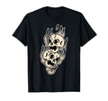 Skulls X Flames Tattoo Flash T-Shirt - Casual Everyday Wear Unisex - T-Shirt, Sweatshirt, Hoodie
