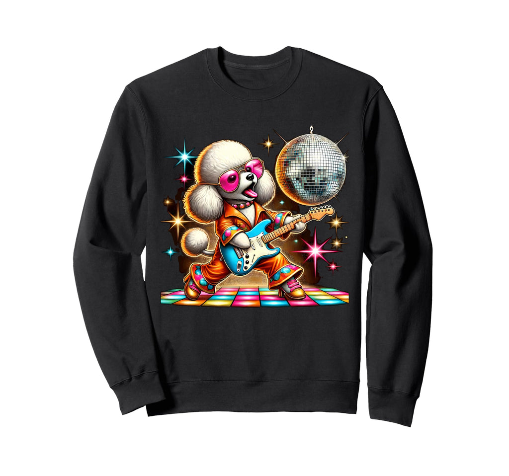 Aesthetic Toy Poodle Disco Sweatshirt - Streetwear Style Men Women - T-Shirt, Sweatshirt, Hoodie