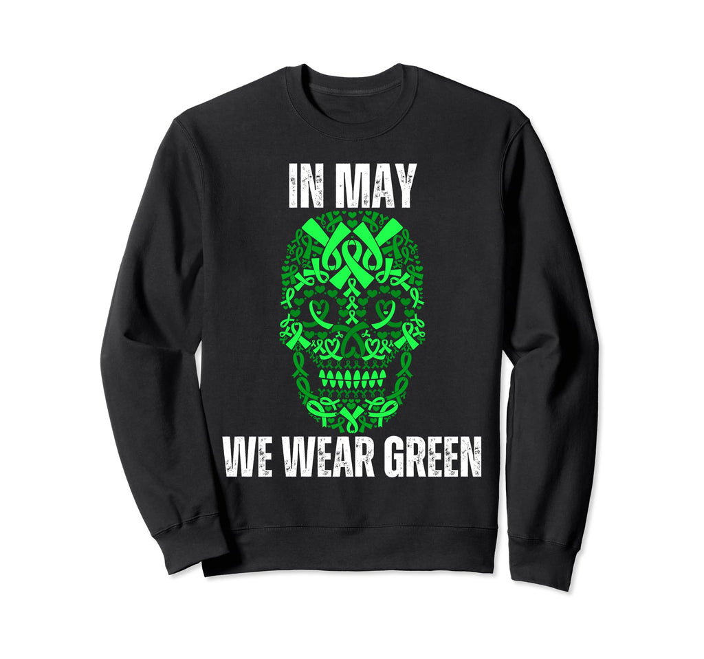 Sugar Skull May We Wear Green Sweatshirt - Aesthetic Graphic for Adults - T-Shirt, Sweatshirt, Hoodie