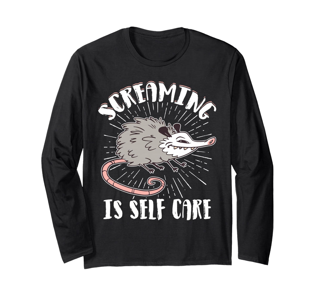 Opossum Therapeutic Screaming Sweatshirt - Trendy Graphic for Adults - T-Shirt, Sweatshirt, Hoodie