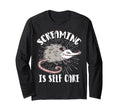 Opossum Therapeutic Screaming Sweatshirt - Trendy Graphic for Adults - T-Shirt, Sweatshirt, Hoodie