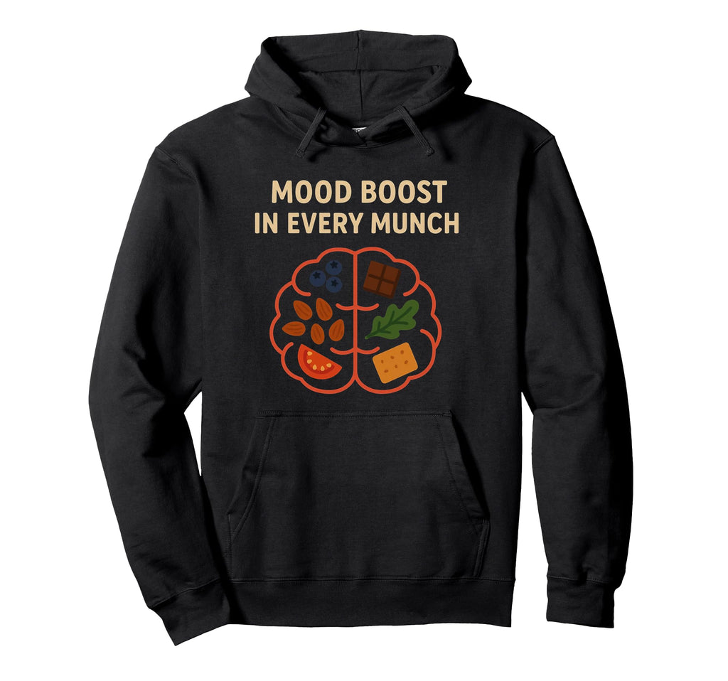 Mood Boost Every Munch Brainy Bites Hoodie - Custom Art Print Unisex - T-Shirt, Sweatshirt, Hoodie