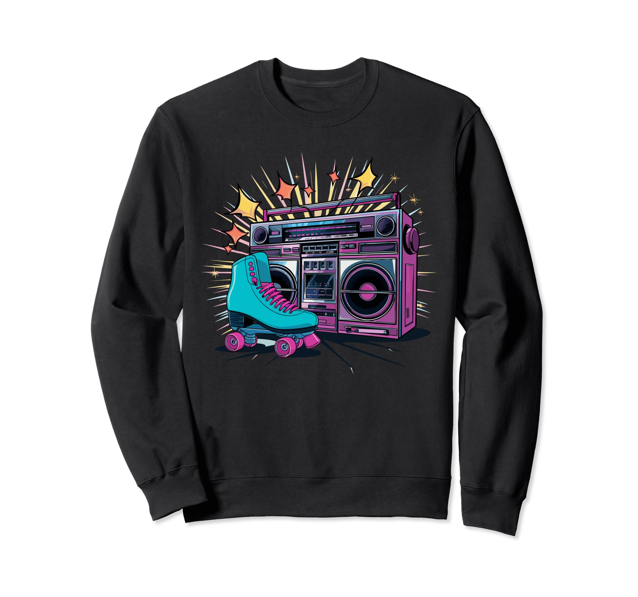 Rollerskates Funny 80S Roller Skating Sweatshirt - Unique Graphic Men Women - T-Shirt, Sweatshirt, Hoodie