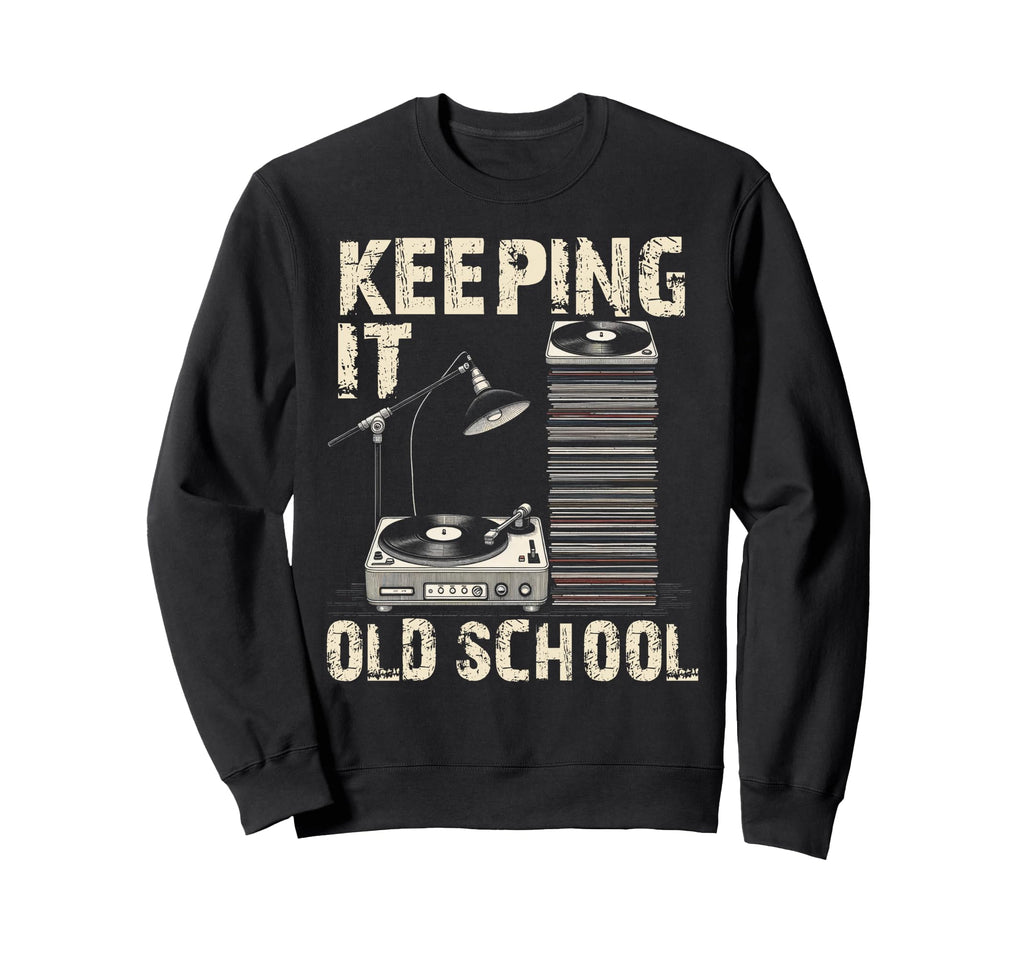 Vinyl Record Player Music Sweatshirt - Aesthetic Graphic for Adults - T-Shirt, Sweatshirt, Hoodie
