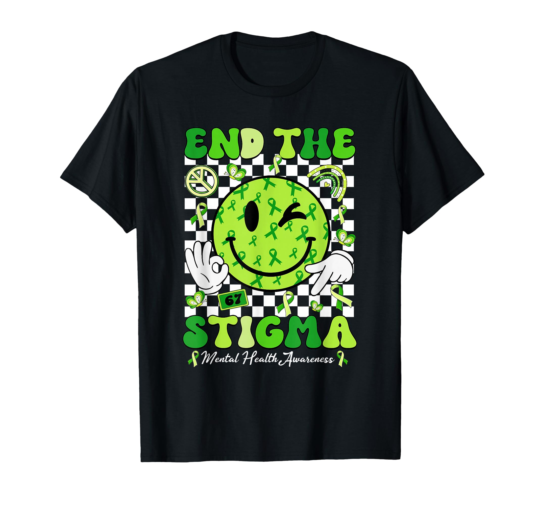 End Stigma Mental Health Matters Awareness T-Shirt - Trendy Graphic Unisex - T-Shirt, Sweatshirt, Hoodie