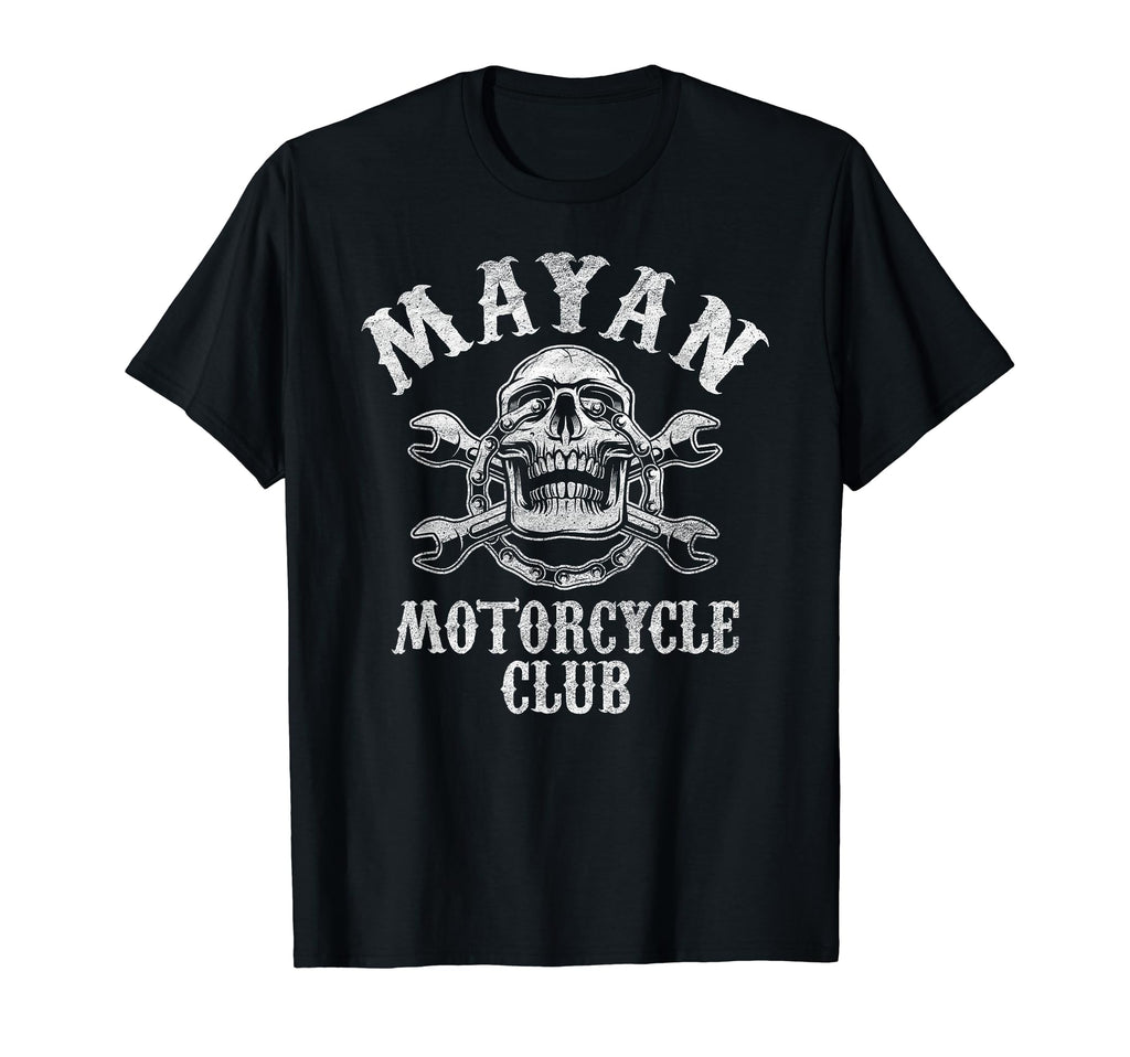 Mayan Motorcycle Gear Wrench Skull T-Shirt - Trendy Graphic Men Women - T-Shirt, Sweatshirt, Hoodie